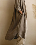 Women Graphic Print Cotton-Linen Three-Piece Set