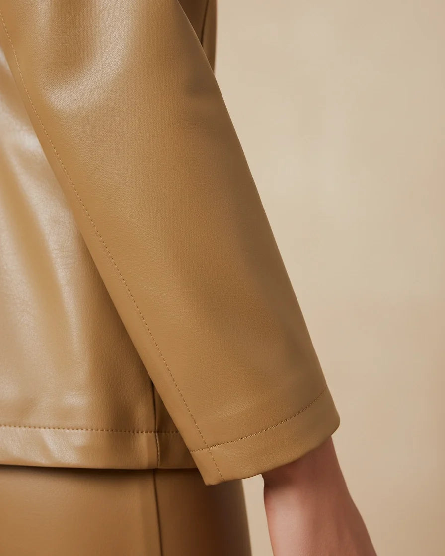 Women Notched Lapel Tailored Blazer