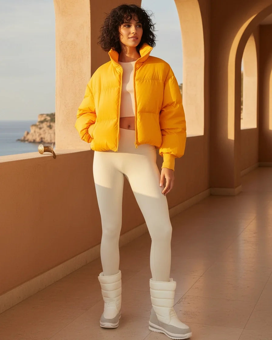 Women Oversized Quilted Puffer Jacket
