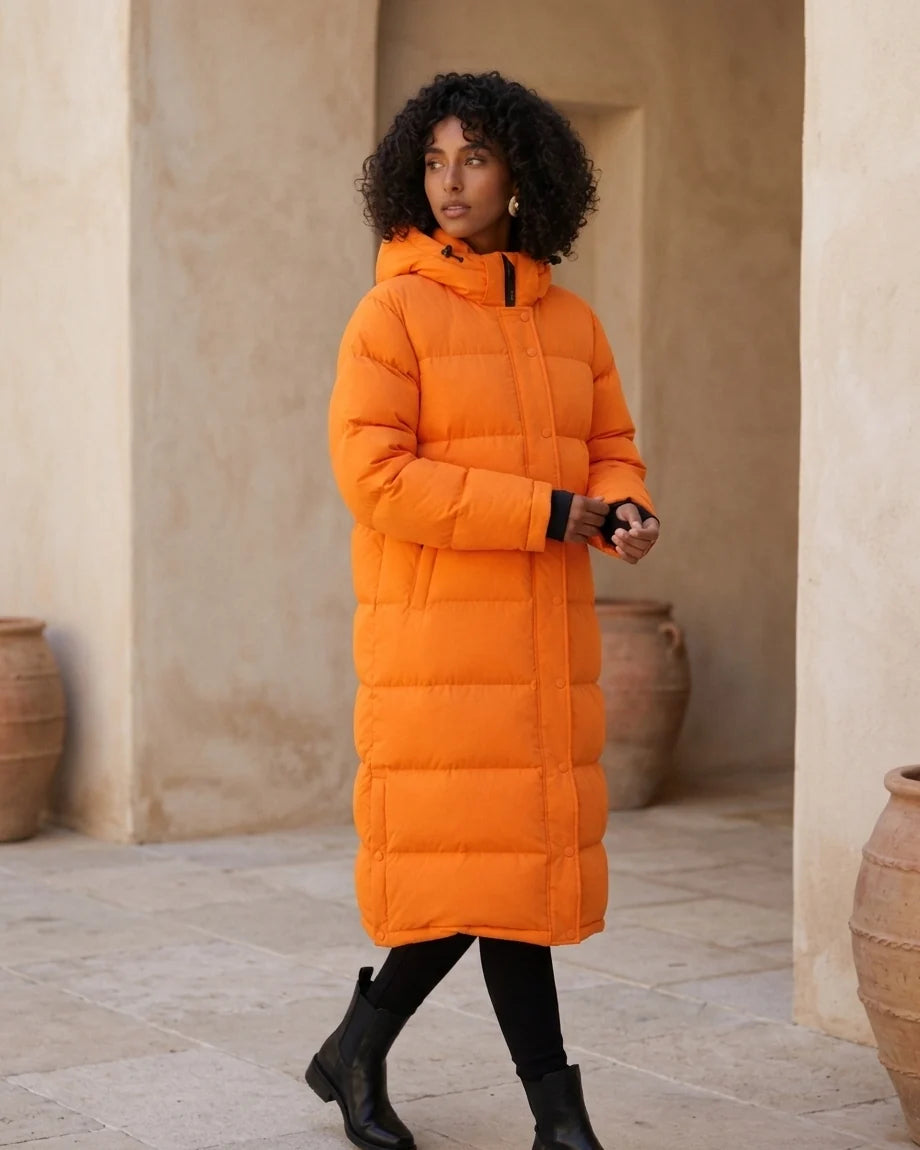 Women Quilted Maxi Puffer Jacket